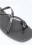 The Row Leren sandalen met contraststiksels Black Dames - Thumbnail 2