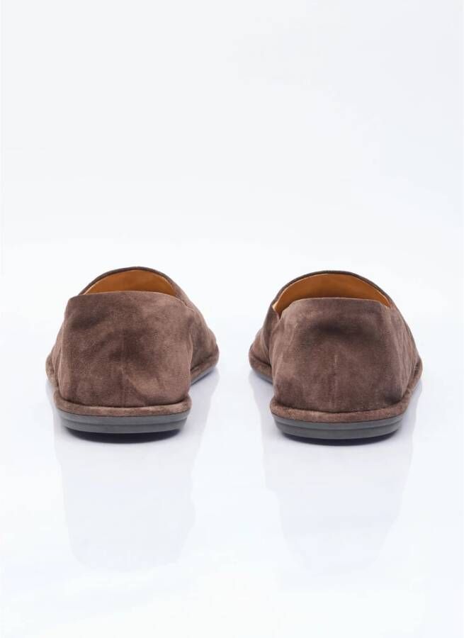 The Row Suede Canal Slippers Brown Heren