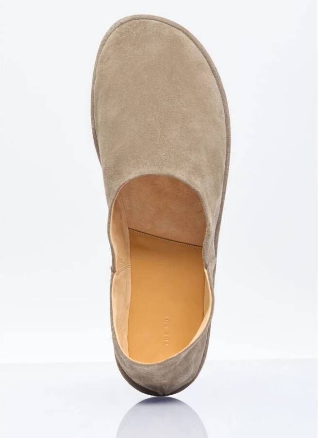 The Row Suède Instappers Beige Dames