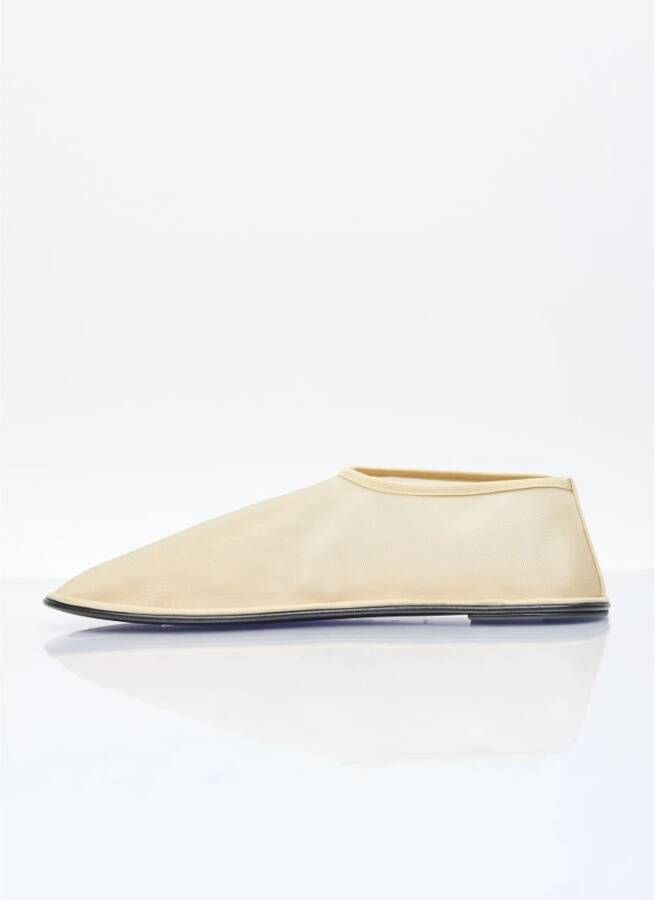 The Row Transparante Mesh Ballerina Flats Beige Dames