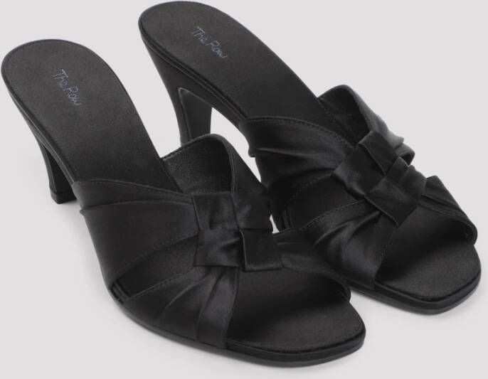 The Row Zwarte elegante sandalen voor vrouwen Black Dames