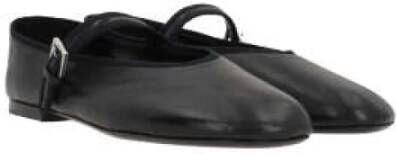 The Row Zwarte platte ballerina schoenen Black Dames