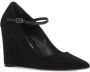 The Seller Zwarte Suède Leren Hak Schoenen Vrouw Black Dames - Thumbnail 2