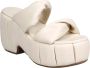 THEMOIRè Witte veganistische platformsandalen met banden White Dames - Thumbnail 2