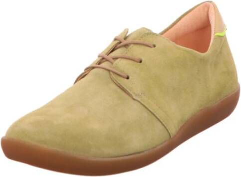 Think! Groene Veterschoen Veloursleer Green Dames