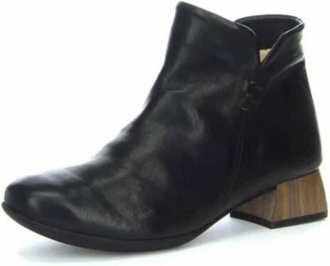 Think! Zwarte Enkellaars Black Dames