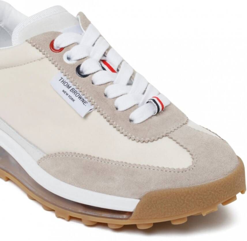 Thom Browne Bruin Leren Tech Runner Sneakers Multicolor Dames