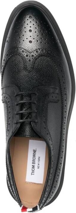 Thom Browne Klassieke Longwing Brogue met Lichtgewicht Rubberen Zool Black Heren