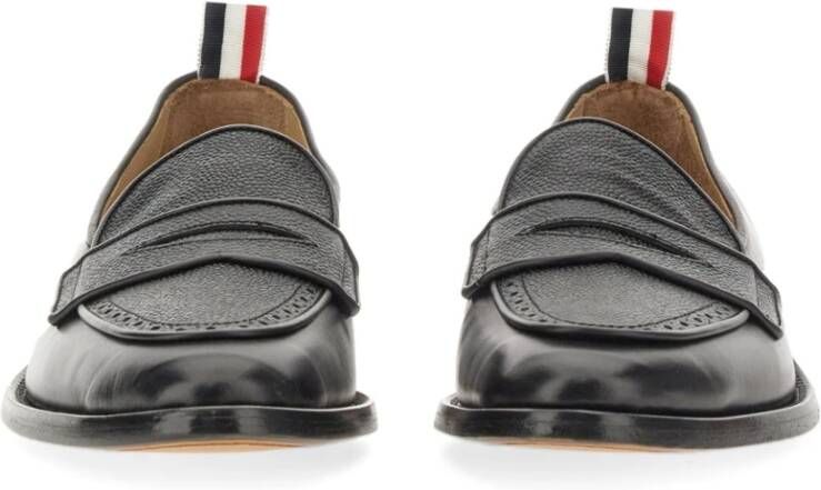 Thom Browne Klassieke Penny Loafer Leren Zool Black Heren