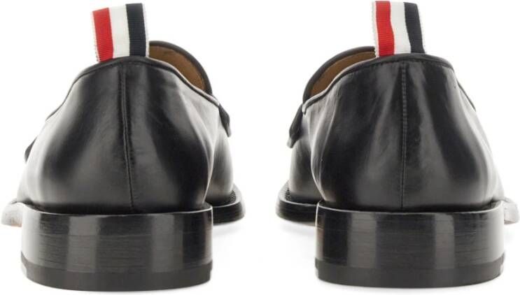 Thom Browne Klassieke Penny Loafer Leren Zool Black Heren