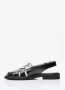 Thom Browne Leren Cut-Out Loafer Sandalen Black Heren - Thumbnail 4