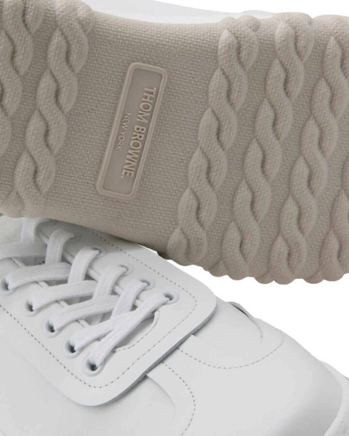 Thom Browne Leren Sneakers White Heren