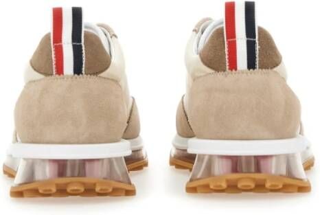 Thom Browne Rubberen Zool Tech Runner Sneaker Beige Heren