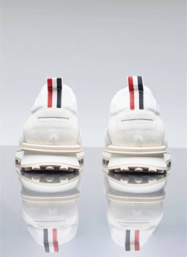 Thom Browne Suede Panel Sneakers White Heren