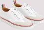 Thom Browne Witte Leren Sneaker Trainer White Heren - Thumbnail 3