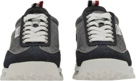 Thom Browne Wol Tech Runner Sneaker Made in Italy Gray Heren