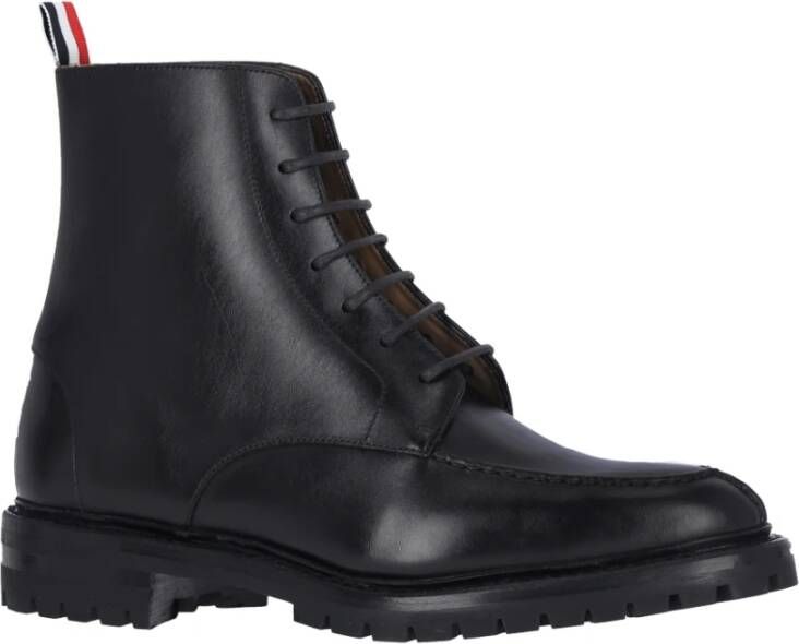 Thom Browne Zwarte Derby Laarzen Black Heren