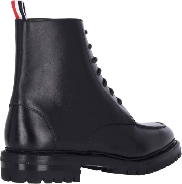 Thom Browne Zwarte Derby Laarzen Black Heren