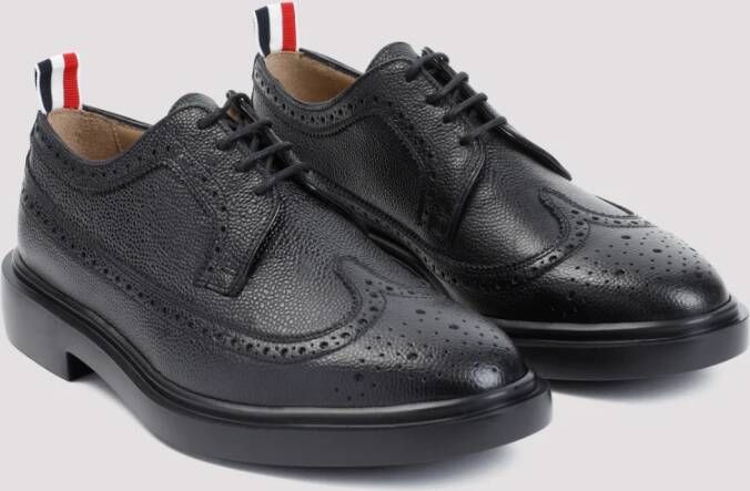 Thom Browne Zwarte Enkellaarzen Brogues Black Heren