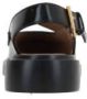 Thom Browne Zwarte Geborsteld Leren Mocassino-Slingback Black Dames - Thumbnail 3