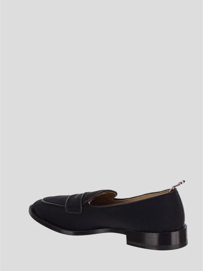 Thom Browne Zwarte Grosgrain Penny Loafers Black Heren