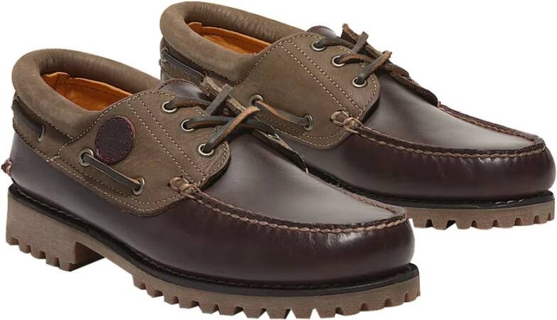 Timberland Authentieke bootschoenen 3-Eye Lug Handsewn Brown Heren