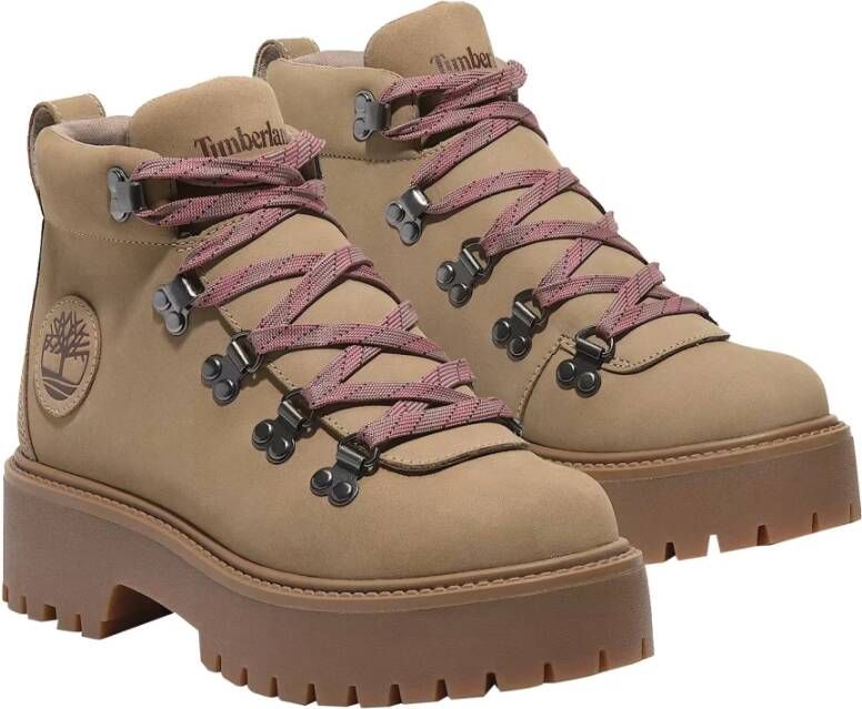 Timberland Beige Hikerlaarzen met Stone Street Plateau Beige Dames