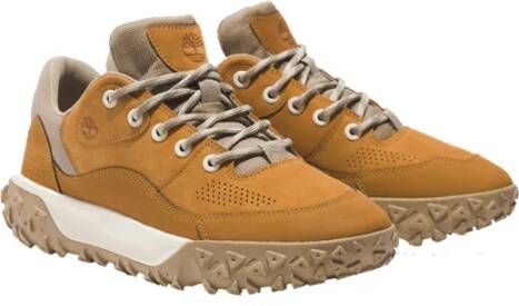 Timberland Beige Leren Casual Laarzen Multicolor Heren