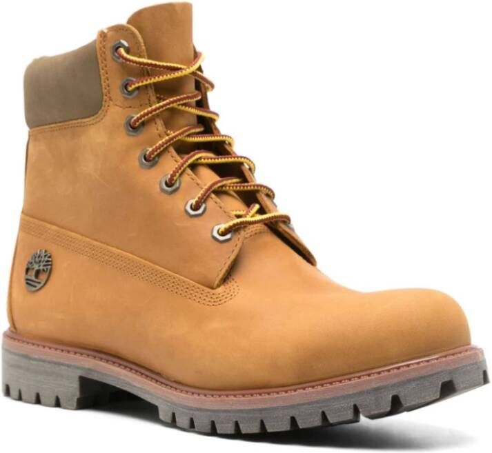 Timberland Beige Leren Waterdichte Laarzen Beige Heren