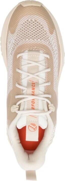 Timberland Beige Mesh Sneakers Vetersluiting Ontwerp Beige Dames