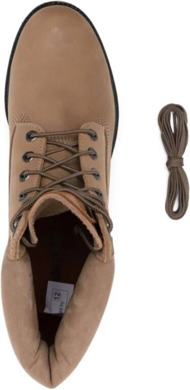 Timberland Beige Nubuck Leren Waterdichte Laarzen Beige Heren