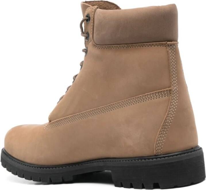 Timberland Beige Nubuck Leren Waterdichte Laarzen Beige Heren