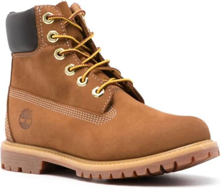 Timberland Beige Suède 6-Inch Premium Laarzen Beige Dames