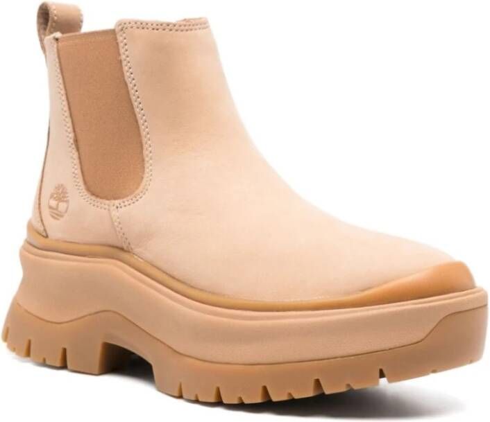 Timberland Beige Suède Chelsea Laarzen Beige Dames