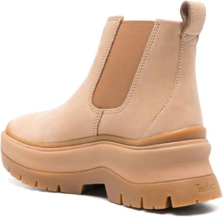 Timberland Beige Suède Chelsea Laarzen Beige Dames