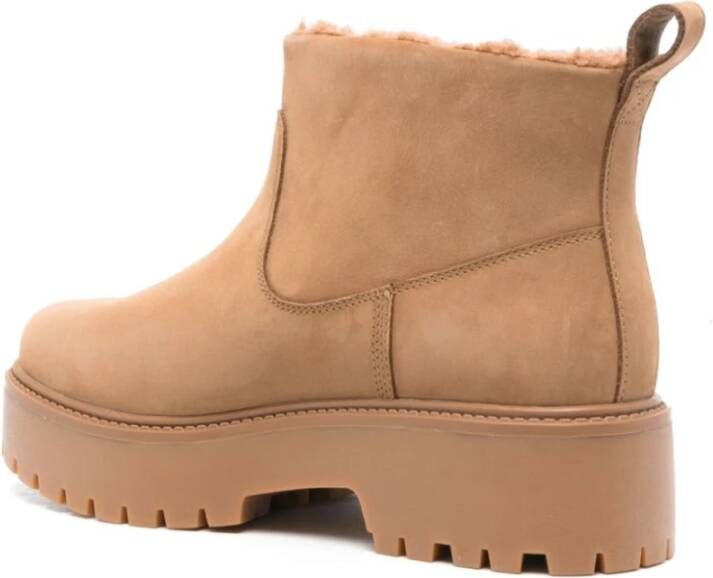 Timberland Beige Suède Instaplaarzen Beige Dames