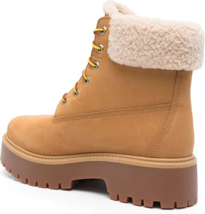 Timberland Beige Suède Waterdichte Enkellaarzen Beige Dames