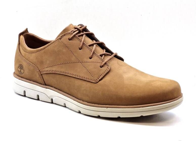 Timberland Blucher Stijl Nubuck Leren Schoenen Brown Heren