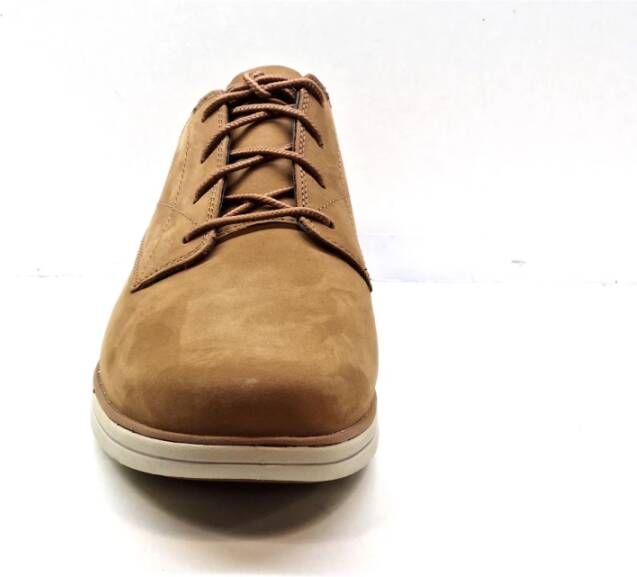 Timberland Blucher Stijl Nubuck Leren Schoenen Brown Heren