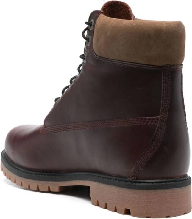 Timberland Bordeaux Rode Leren Waterdichte Laarzen Red Heren