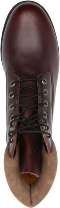 Timberland Bordeaux Rode Leren Waterdichte Laarzen Red Heren