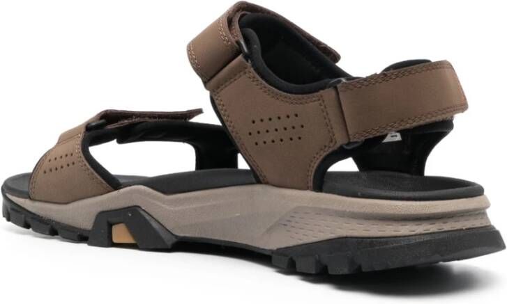 Timberland Bruin Leren Touch-Strap Sandalen Brown Heren