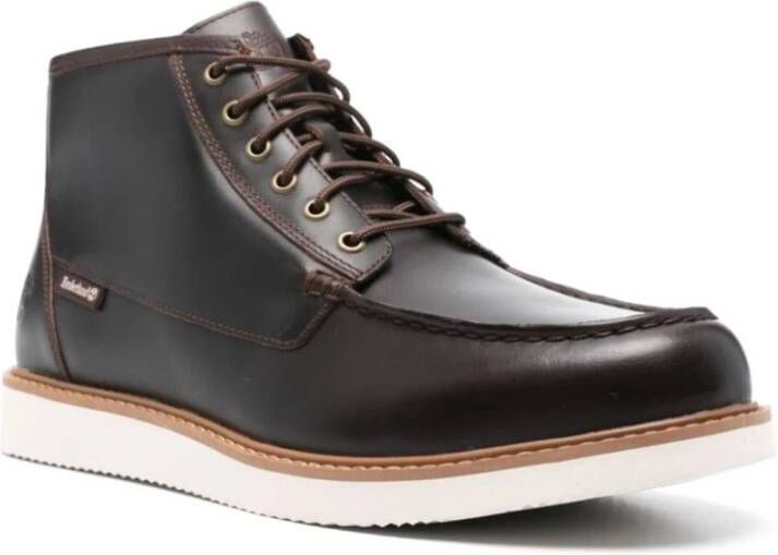 Timberland Bruin Leren Veterschoenen Brown Heren