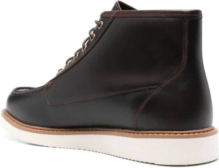 Timberland Bruin Leren Veterschoenen Brown Heren