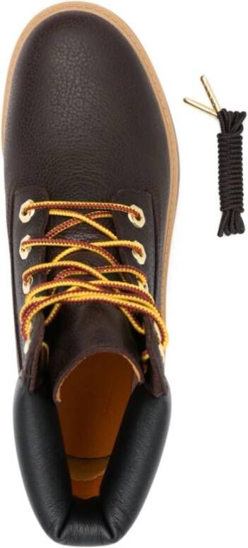 Timberland Bruin Leren Waterdichte Veterschoenen Brown Dames