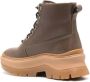 Timberland Bruine leren enkellaarsjes met veters Brown Dames - Thumbnail 6