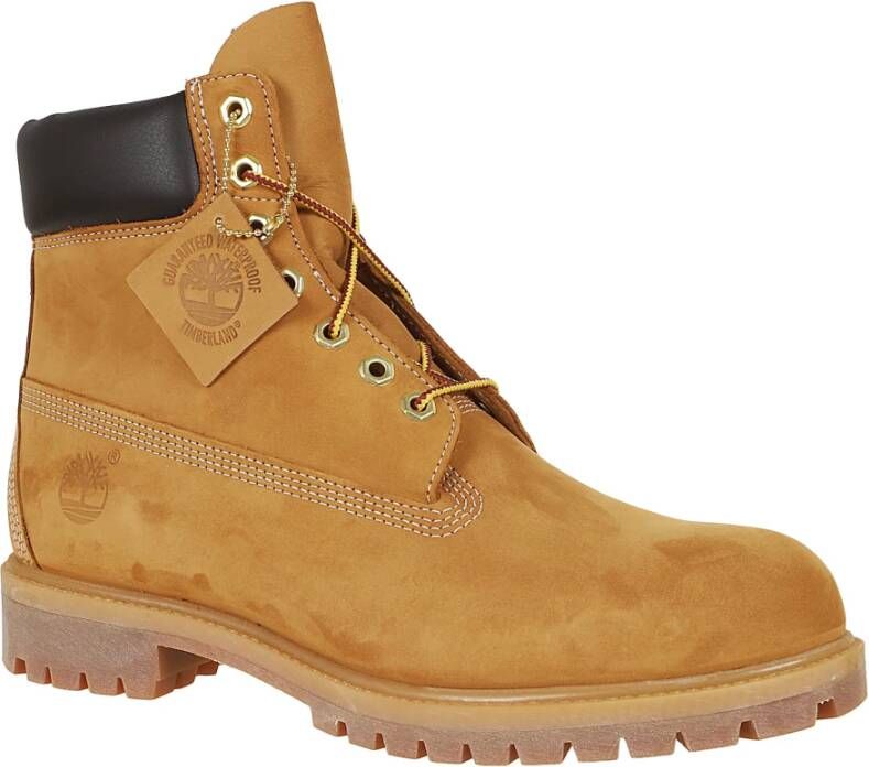 Timberland Bruine leren enkellaarzen Brown Heren