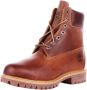 Timberland Bruine Leren Laarzen Thermische Rubberen Zool Brown Heren - Thumbnail 15