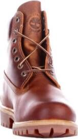 Timberland Bruine Leren Laarzen Thermische Rubberen Zool Brown Heren