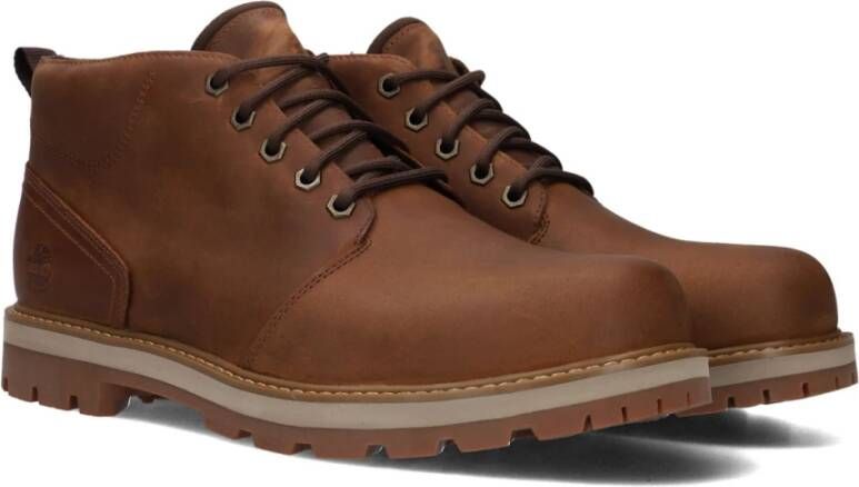 Timberland Bruine Leren Veterboots Brown Heren